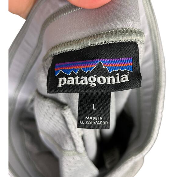 Patagonia Womens Light Grey Sherpa Elastic Waist Sweatpants with Pockets - Picture 7 of 8